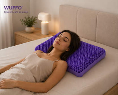Wuffo Cloud - Pernă ergonomică cu gel răcoritor